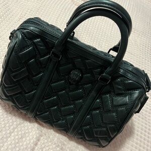 Kurt Geiger Black Quilted Satchel